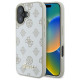 Guess Peony Script Logo MagSafe iPhone 16 Case - White