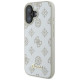 Guess Peony Script Logo MagSafe iPhone 16 Case - White