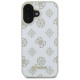 Guess Peony Script Logo MagSafe iPhone 16 Case - White