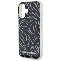 Karl Lagerfeld Zebra With Cord iPhone 16 Case - Purple