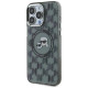 Karl Lagerfeld IML Monogram Karl & Choupette Head MagSafe Case for iPhone 15 Pro Max - Black