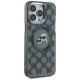 Karl Lagerfeld IML Monogram Karl & Choupette Head MagSafe Case for iPhone 15 Pro Max - Black