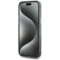 Karl Lagerfeld IML Monogram Karl & Choupette Head MagSafe Case for iPhone 15 Pro Max - Black