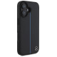 Mercedes MB Blue Line Leather MagSafe iPhone 16 Case - Black