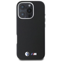 BMW M Smooth Full Wrapped Metal MagSafe Case for iPhone 16 Pro Max - Black