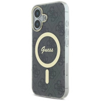 Guess IML 4G MagSafe Case for iPhone 16 Plus - Black