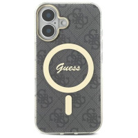 Guess IML 4G MagSafe Case for iPhone 16 Plus - Black
