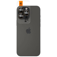 Spigen Optik Pro GLAS.TR ”EZ FIT” Camera Protector 2-PACK for iPhone 16 Pro / Pro Max - Brown