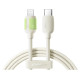 Joyroom S-A53 30W USB-C - Lightning Cable with Fluorescent Tip 1.2m - Beige