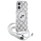 Karl Lagerfeld IML Crossbody Monogram Karl & Choupette Head MagSafe iPhone 16 Case - Clear