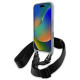 BMW M Edition Carbon Stripe & Strap iPhone 16 Pro Max Case - Gray