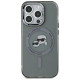 Karl Lagerfeld KLHMP15LHLSKCK iPhone 15 Pro 6.1" black/black hardcase IML Metal Karl&Choupette Head MagSafe