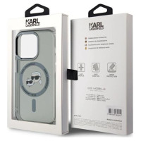 Karl Lagerfeld KLHMP15LHLSKCK iPhone 15 Pro 6.1" black/black hardcase IML Metal Karl&Choupette Head MagSafe