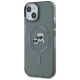 Karl Lagerfeld KLHMP15SHLSKCK iPhone 15 6.1" black/black hardcase IML Metal Karl&Choupette Head MagSafe