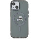 Karl Lagerfeld KLHMP15SHLSKCK iPhone 15 6.1" black/black hardcase IML Metal Karl&Choupette Head MagSafe