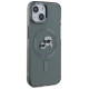 Karl Lagerfeld KLHMP15SHLSKCK iPhone 15 6.1" black/black hardcase IML Metal Karl&Choupette Head MagSafe