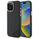 Mercedes MEHMP16L23SUGDK iPhone 16 Pro 6.3" black/black hardcase Silicone Tonal Logo Wood Pattern MagSafe