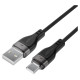 Acefast C11-04 USB-A - USB-C 3A Cable 1.2m Magnetic Braid - Black