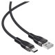 Acefast C11-04 USB-A - USB-C 3A Cable 1.2m Magnetic Braid - Black