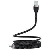 Acefast C11-04 USB-A - USB-C 3A Cable 1.2m Magnetic Braid - Black