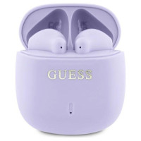 Guess Bluetooth headphones GUTWSJ14ESGU TWS + docking station purple/purple Printed Classic Logo