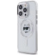 Karl Lagerfeld IML Metal Choupette Head MagSafe iPhone 13 Case - White