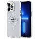 Karl Lagerfeld IML Metal Choupette Head MagSafe Case for iPhone 14 Pro Max - White