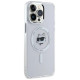 Karl Lagerfeld IML Metal Choupette Head MagSafe Case for iPhone 14 Pro Max - White