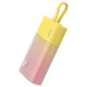 Baseus Popsicle 5200mAh 20W Powerbank with Built-in Lightning Cable (+ White Baseus Simple USB-C - USB-C 60W/20V/3A/30cm Cable) - Yellow-Pink