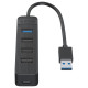 Orico TWU32-4A USB-A 3.1 hub / 1x USB-A 3.1 + 3x USB-A 2.0 + USB-C 5V/3A - black