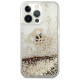 Guess 4G Big Liquid Glitter case for iPhone 13 Pro Max 6.7" - gold