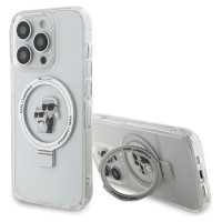 Karl Lagerfeld KLHMP15LHMRSKCH iPhone 15 Pro 6.1" white/white hardcase Ring Stand Karl&Choupette MagSafe