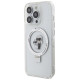 Karl Lagerfeld KLHMP15LHMRSKCH iPhone 15 Pro 6.1" white/white hardcase Ring Stand Karl&Choupette MagSafe
