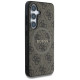 Guess Leather 4G Colored Ring Classic Logo MagSafe Samsung Galaxy S25 Plus case brown