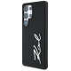 Karl Lagerfeld Case Karl Lagerfeld Silicone Metal Signature Logo Samsung Galaxy S25 Ultra black