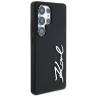 Karl Lagerfeld Case Karl Lagerfeld Silicone Metal Signature Logo Samsung Galaxy S25 Ultra black