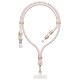 Dudao L20MAX 4in1 Cable / Lanyard USB-A / USB-C / Lightning PD QC 65W 1.5m - Pink
