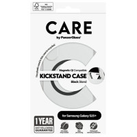 Panzerglass CARE by PanzerGlass Feature Black Kickstand & QI Case for Samsung Galaxy S25+ - Transparent