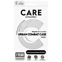 Panzerglass CARE by PanzerGlass Flagship Urban Combat White QI Case for Samsung Galaxy S25 Ultra - Transparent