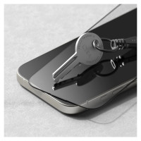 Ringke Easy Slide 2-pack Black Frame Tempered Glass for iPhone 16 Pro