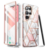 Supcase Cosmo Mag Case for Samsung Galaxy S25 Ultra - Marble Pink