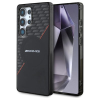 Mercedes AMG Double Layer Rhombs MagSafe Case for Samsung Galaxy S25 Ultra - Black/Red