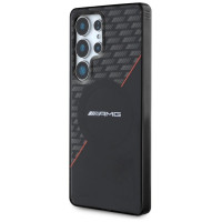 Mercedes AMG Double Layer Rhombs MagSafe Case for Samsung Galaxy S25 Ultra - Black/Red