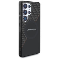Mercedes AMG Double Layer Rhombs MagSafe Case for Samsung Galaxy S25 Ultra - Black/Red