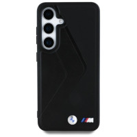 BMW Leather Oversized Stripes MagSafe case for Samsung Galaxy S25 - black
