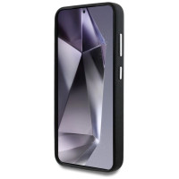 Guess Grained Triangle Logo MagSafe case for Samsung Galaxy S25 - black