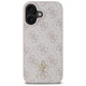Guess HC PU 4G Small 4G and Classic iPhone 16 MagSafe Case - Pink