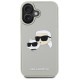 Karl Lagerfeld HC 3D Rubber Double Heads iPhone 16 Case - Beige