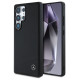 Mercedes Leather Horizontal Debossed Curves MagSafe Case for Samsung Galaxy S25 Ultra - Black