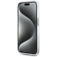 Karl Lagerfeld IML Metal Karl Head MagSafe Case for iPhone 15 Pro Max White